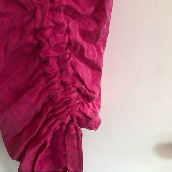 ❤️NWT Revolve Lovers + Friends Tina Hot Pink Ruched Dress Size XS - Picture 8 of 10